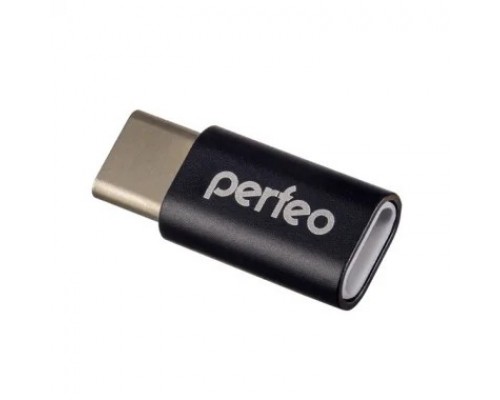 Perfeo adapter micro USB на Type-C c OTG (PF-VI-O005 Black) чёрный PF_A4268