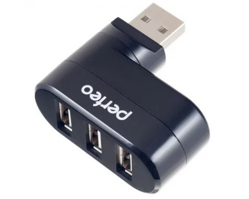 Perfeo USB-HUB 3 Port, (PF-VI-H024 Black) чёрный
