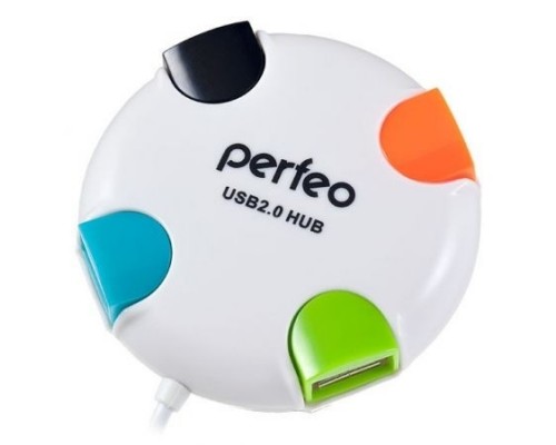 Perfeo USB-HUB 4 Port, (PF-VI-H020 White) белый PF_4284