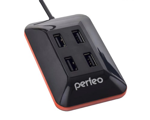 Perfeo USB-HUB 4 Port, (PF-VI-H028 Black) чёрный PF_A4527