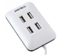 Perfeo USB-HUB 4 Port, (PF-VI-H028 White) белый PF_4783