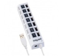 Perfeo USB-HUB 7 Port, (PF-H033 White) белый PF_C3224