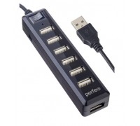 Perfeo USB-HUB 7 Port, (PF-H034 Black) чёрный PF_C3225