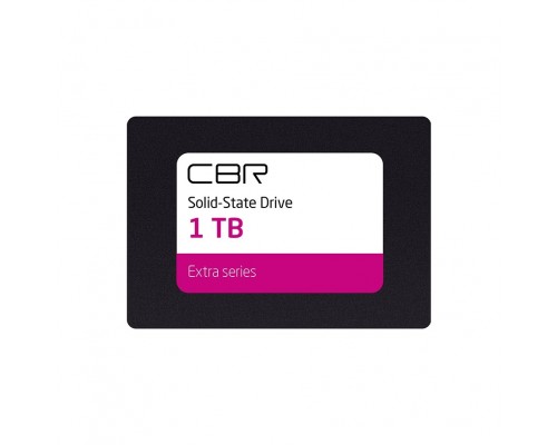CBR SSD-001TB-2.5-EX21, Внутренний SSD-, серия Extra, 1024 GB, 2.5, SATA III 6 Gbit/s, Phison PS3112-S12, 3D TLC NAND, DRAM, R/W speed up to 550/530 MB/s, TBW (TB) 1270