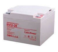 CyberPower Аккумуляторная батарея RV 12-28 12V/28Ah клемма М6, ДхШхВ 166х175х125мм, высота с клеммами 125, вес 9,3кг, срок службы 8 лет