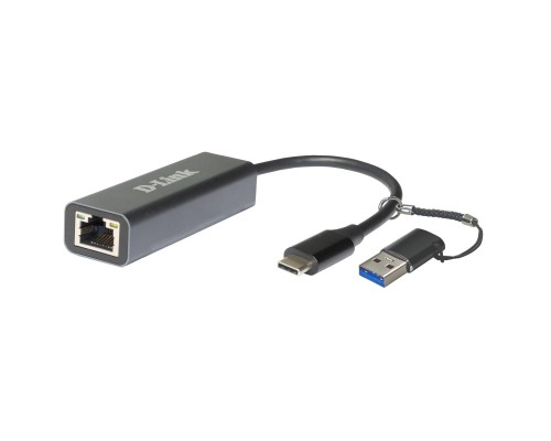 D-Link DUB-2315/A1A Сетевой адаптер 2.5 Gigabit Ethernet / USB Type-C с переходником USB Type-C / USB Type-A