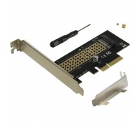 ORIENT C300E, Переходник PCI-E 4x-&gt;M.2 M-key NVMe SSD, тип 2230/2242/2260/2280, планки крепления в комплекте (31100)