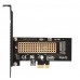 ORIENT C302E, Переходник PCI-Ex1-&gt;M.2 M-key NVMe SSD, тип 2230/2242/2260/2280, 2 планки крепления в комплекте (31152)