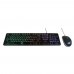 Dialog Проводной игровой набор KMGK-1707U BLACK Gan-Kata - клавиатура + опт. мышь с RGB подсветкой