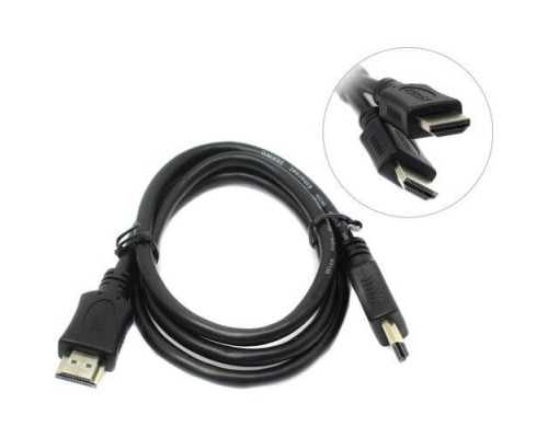 Wize C-HM-HM-1M Кабель HDMI 1 м., v.2.0, 19M/19M, позол.разъемы, экран, черный, пакет