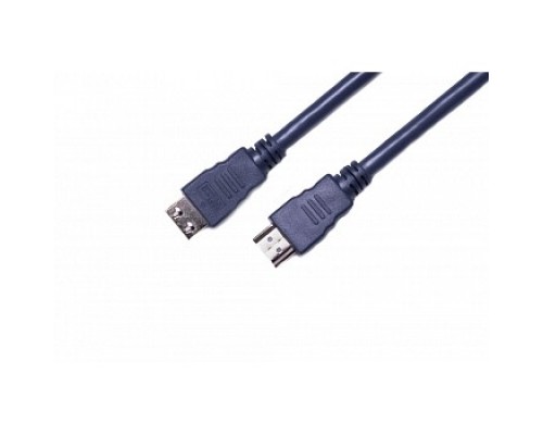 Wize CP-HM-HM-5M Кабель HDMI, 5 м, v.2.0, K-Lock, soft cable, 19M/19M, позол.разъемы, экран, темно-серый, пакет