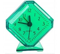 Perfeo Quartz часы-будильник PF-TC-002, ромб. 7,5*8,5 см, зелёные