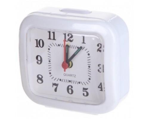 Perfeo Quartz часы-будильник PF-TC-004, прямоугольные 8*7,5 см, белые