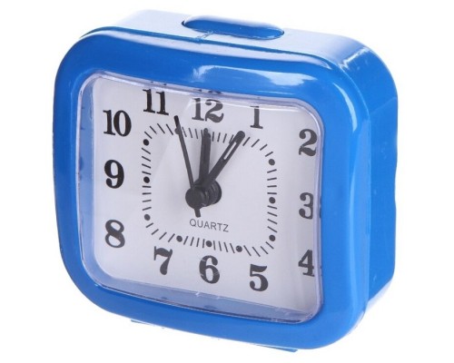 Perfeo Quartz часы-будильник PF-TC-004, прямоугольные 8*7,5 см, синие