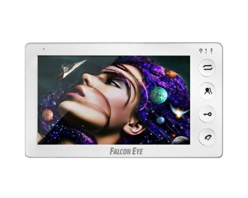 Falcon Eye Cosmo HD 00-00182798 Wi-Fi Видеодомофон: дисплей 7 TFT; механические кнопки; подключение до 2-х вызывных панелей; OSD меню; интерком до 4 мониторов; питание AC 220В (встроенный БП)