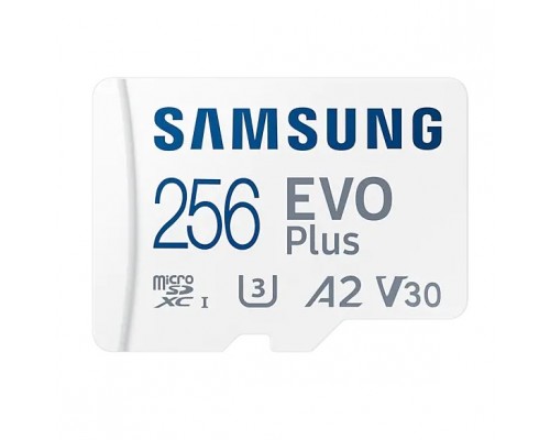Micro SecureDigital 256Gb Samsung MB-MC256KA/RU/KR/APC EVO PLUS + adapter