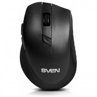 Беспроводная мышь Sven RX-425W чёрная (5+1кл. 800-1600DPI, блист)