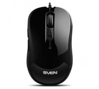 Sven RX-520S чёрная (бесшумн. клав, 5+1кл. 3200DPI, блист)