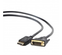 Bion Кабель DisplayPort - DVI, 20M/24+1M, позолоченные контакты, 1,8м, черный BXP-CC-DPM-DVIM-018