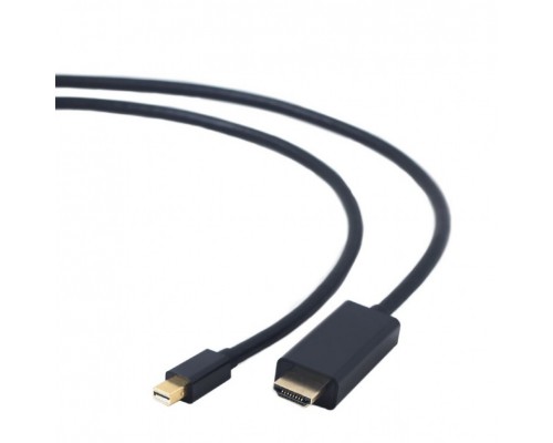 Bion Кабель DisplayPort mini-HDMI, 20M/19M, экран, 1,8м, черный BXP-CC-mDP-HDMI-018