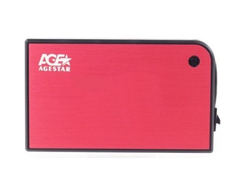 AgeStar 3UB2A14 (RED) Внешний корпус для HDD/SSD AgeStar 3UB2A14 SATA II пластик/алюминий красный 2.5