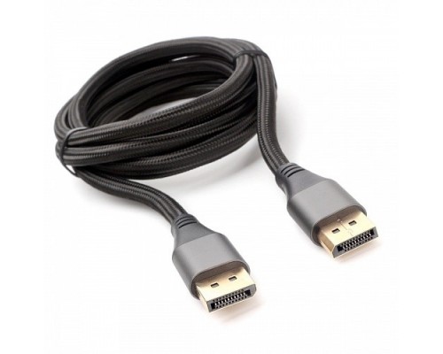 Кабель DisplayPort Cablexpert CC-DP8K-6, v1.4, 1.8м, 20M/20M, нейлоновая оплетка, метал. разъемы, пакет