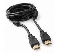 Cablexpert CCF2-HDMI4-10, Кабель HDMI 3м, v2.0, 19M/19M, черный, позол.разъемы, экран, 2 ферр кольца, пакет