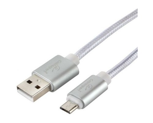Кабель USB 2.0 Cablexpert CC-U-mUSB01S-3M, AM/microB, серия Ultra, длина 3м, серебристый, блистер