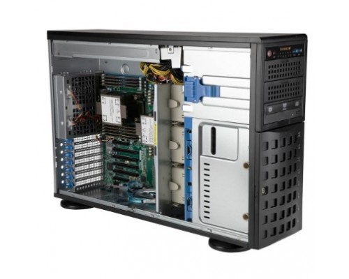 Supermicro SYS-740P-TRT Tower/4U, X12DPi-NT6, CSE-745BTS-R1K23BP, 2xLGA 4189, 8x3.5&quot;, 2x10GbE, 18х DIMM DDR4, 4xPCIe-X16, 2x1200W, black, (438952)
