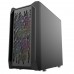 Powercase Alisio Micro X3B, Tempered Glass, 1х 120mm +2x 140mm 5-color fan, чёрный, mATX (CAMIB-L3)