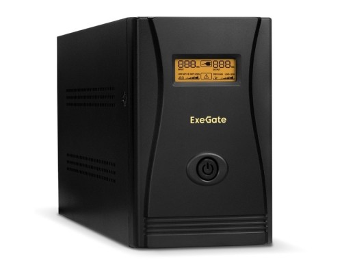 Exegate EP285495RUS ExeGate SpecialPro Smart LLB-1200.LCD.AVR.EURO.RJ &lt;1200VA/750W, LCD, AVR, 4 евророзетки, RJ45/11, Black&gt;