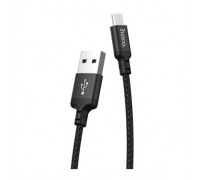 HOCO HC-62905 X14/ USB кабель Micro/ 2m/ 1.7A/ Нейлон/ Black