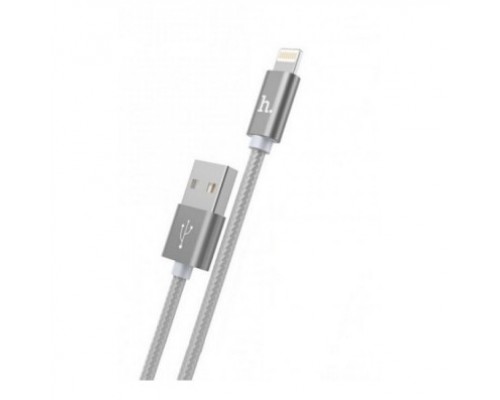 HOCO HC-32168 X2/ USB кабель Lightning/ 1m/ 2.4A/ Нейлон/ Tarnish