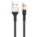 HOCO HC-80213 X26/ USB кабель Micro/ 1m/ 2A/ Нейлон/ Black&Gold