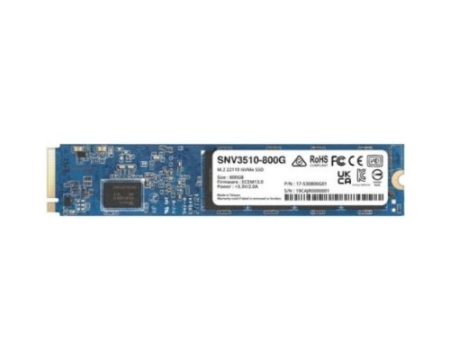 Synology SSD SNV3000 Series PCIe 3.0 x4 ,M.2 22110, 800GB, R3000/W1000 Mb/s, IOPS 400K/70K, MTBF 1,8M repl SNV3500-800G