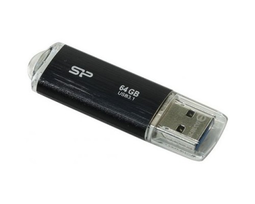 Silicon Power USB Drive 64Gb Blaze B02, USB 3.1, Черный SP064GBUF3B02V1K
