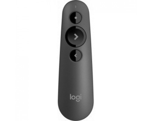 910-005843 Презентер Logitech R500s Graphite черный, Bluetooth + 2.4 GHz, USB-ресивер , 3 программируемых кнопки, лазерная указка (090828)