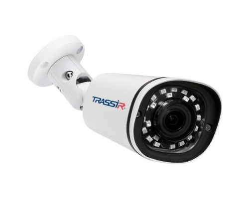TRASSIR TR-D2121IR3 v6 2.8 Уличная 2Мп IP-камера с ИК-подсветкой. Матрица 1/2.7 CMOS, разрешение 2Мп FullHD (1920?1080) @25fps, чувствительность: 0.005Лк (F1.8), режим день/ночь (механический ИК-фи