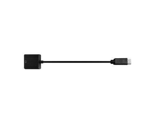 Bion Переходник с кабелем HDMI - DisplayPort, 19F/20M, однонаправленный DP-&gt;HDMI, длина кабеля 15см, черный BXP-A-HDMI-DP-02