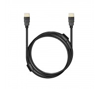 Bion Кабель HDMI v2.1, 19M/19M, 3D, 8K UHD, экран, ферритовые кольца, 1м, черный BXP-HDMI21-010