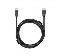 Bion Кабель HDMI v2.1, 19M/19M, 3D, 8K UHD, экран, ферритовые кольца, 2м, черный BXP-HDMI21-020