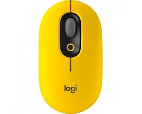 910-006546 Logitech POP Mouse with emoji желтый/черный оптическая (4000dpi) беспроводная BT/Radio USB (4but)