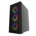 Powercase Mistral Z4C Mesh LED, Tempered Glass, 4x 120mm 5-color fan, чёрный, ATX (CMIZ4C-L4)