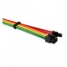 1STPLAYER RB-001 Комплект кабелей-удлинителей для БП / 1x24pin ATX, 2xP8(4+4)pin EPS, 2xP8(6+2)pin PCI-E / premium cotton / 350mm / RAINBOW
