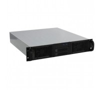 Procase 2U server case,0x5.25+8HDD,черный,без блока питания(PS/2,mini-redundant),глубина 480мм,mATX 9.6x9.6, панель вентиляторов 4*80х25 PWM