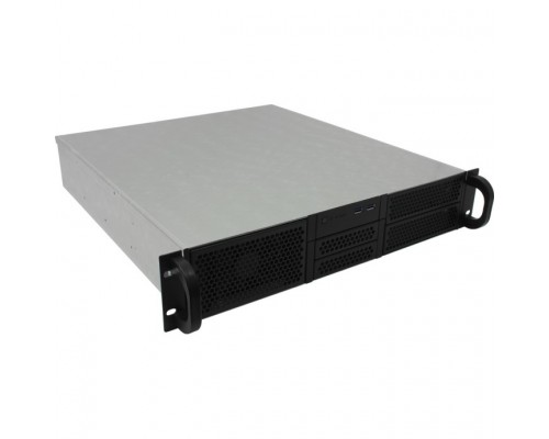 Procase 2U server case,2x5.25+5HDD,черный,без блока питания(2U,2U-redundant),глубина 450мм,ATX 12x9.6