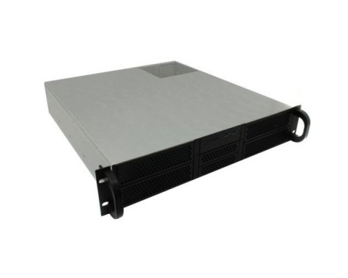 Procase RE204-D4H2-FE-65 2U server case,4x5.25+2HDD,черный,без блока питания(2U,2U-redundant),глубина 650мм,EATX 12x13, панель вентиляторов 4*80х25 PWM RE204-D4H2-FE-65