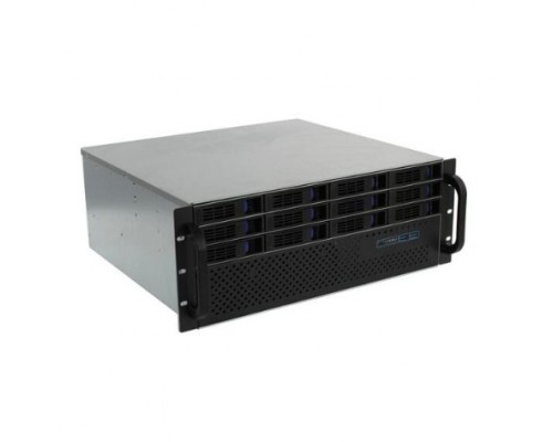 Procase ES412XS-SATA3-B-0 4U Rack server case (12 SATA3/SAS 12Gb hotswap HDD), черный, без блока питания, глубина 400мм, MB 12x13