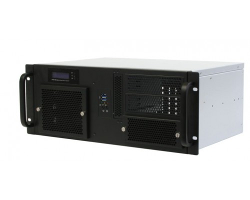 Procase GM430-B-0 4U Rack server case, черный, панель управления, без блока питания, глубина 300мм, MB 12x9.6