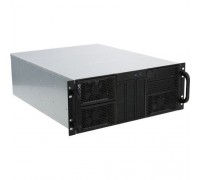 Procase 4U server case,5x5.25+9HDD,черный,без блока питания,глубина 650мм,MB EATX 12x13, панель вентиляторов 3*120x25 PWM RE411-D5H9-FE-65